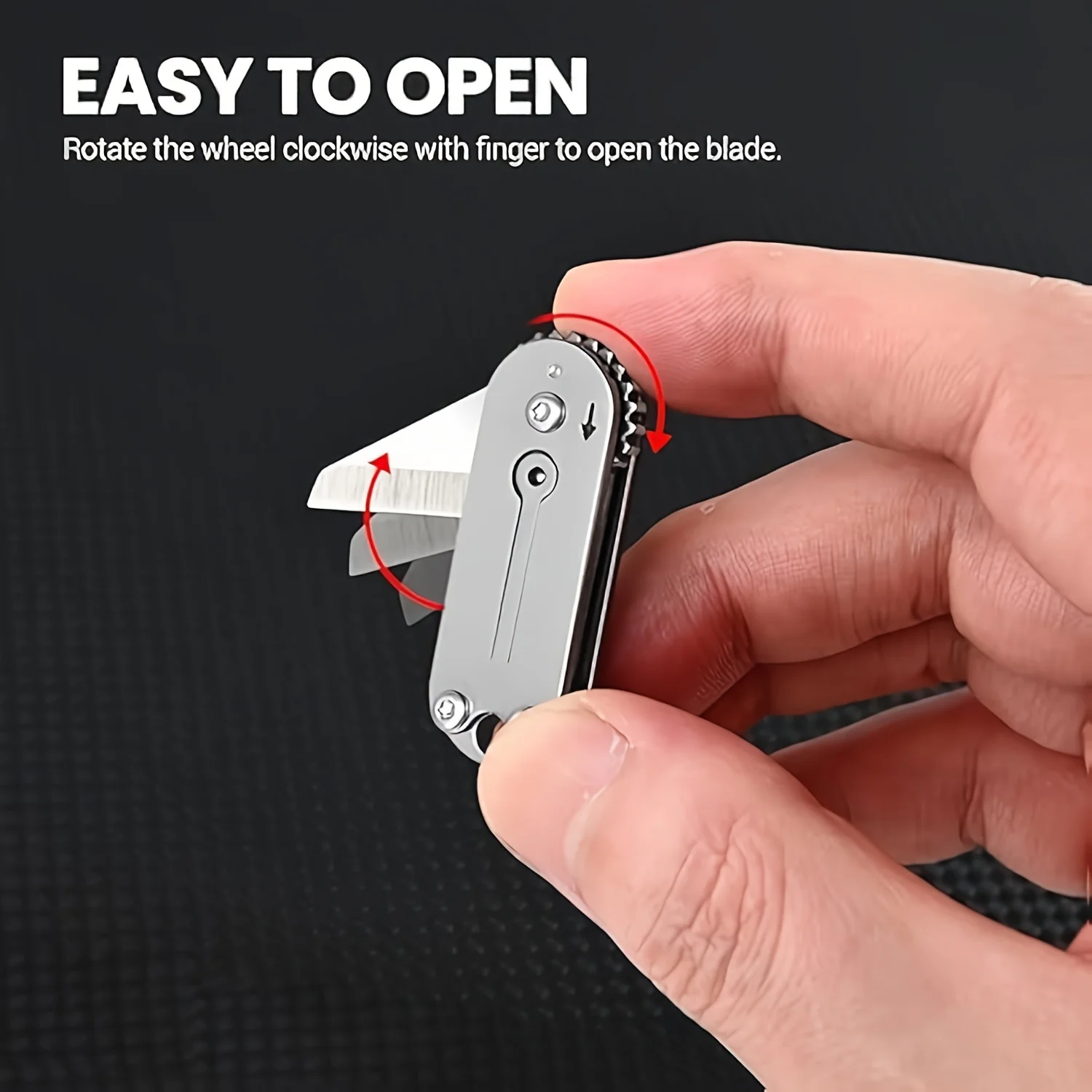 Petit couteau de poche pour hommes, Mini couteaux pliants coupe-boîte, couteau EDC Cool avec un Design Unique, petits couteaux pour le transport de jour