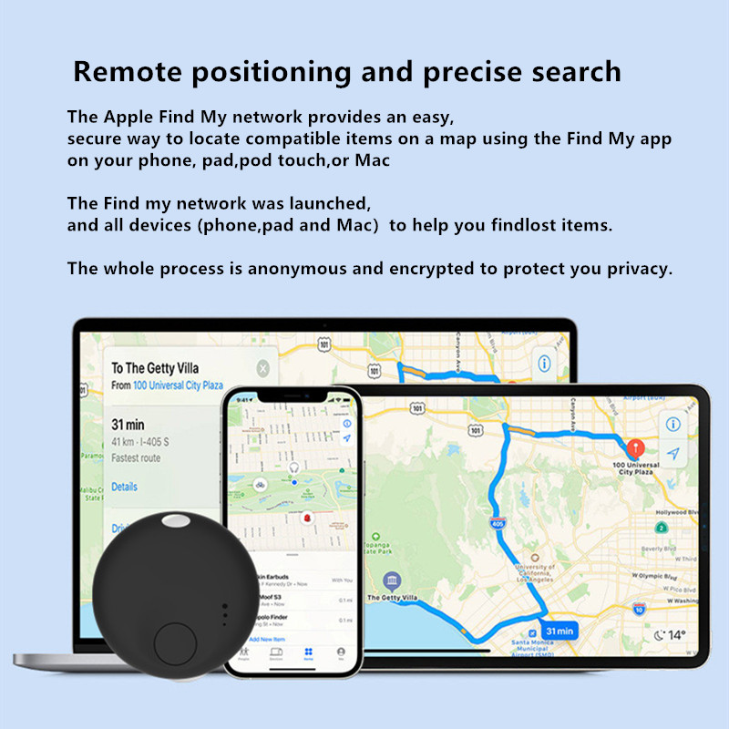 Air Tracker Smart Bluetooth Tracker Tag работает с IOS Find My APP, локатор слежения, устройство защиты от потери предметов, сумка для ключей