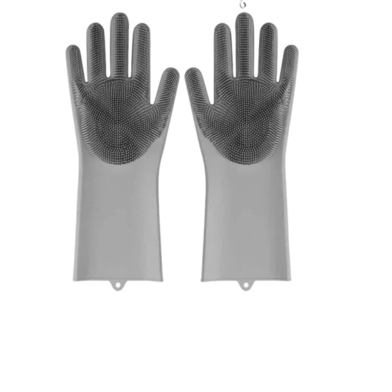Luvas de limpeza para lavar louça, luvas mágicas de borracha de silicone para lavar louça, esponja doméstica, ferramentas de limpeza de cozinha