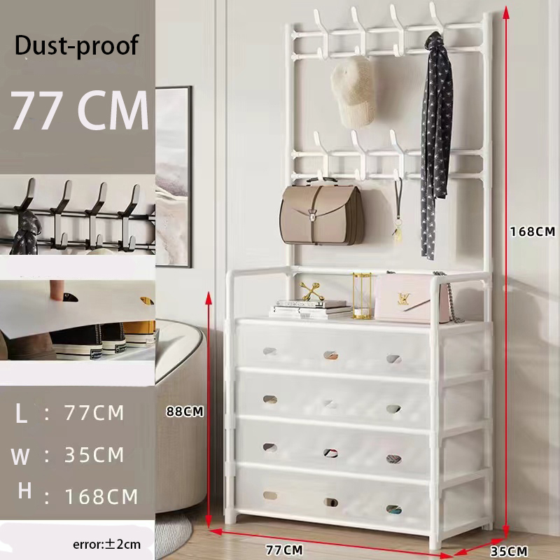 Stofdicht schoenenrek, jashoed slaapkamerhanger, schoenenkast tasopslag 5-laags