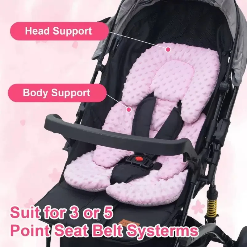 Coussin de poussette pour bébé, insert de matelas isolant universel pour siège auto, maille respirante des deux côtés pour toutes les saisons