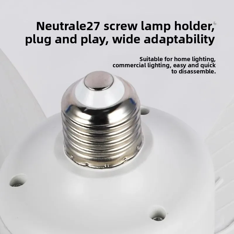 Ventilador de teto com soquete LED 40W com luz, ventiladores de teto com parafuso de 20,5 pol. com luzes com controle remoto, para quarto/garagem/cozinha