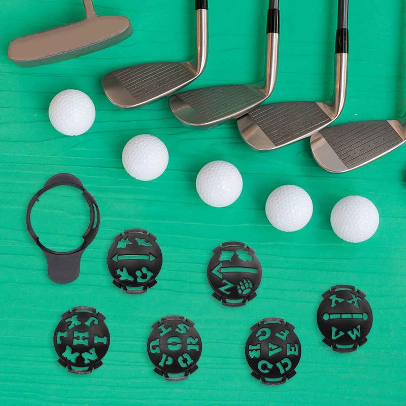 ลูกกอล์ฟ6ชิ้น/เซ็ตอุปกรณ์เสริมสำหรับวางลูกกอล์ฟแบบคงทนและนำกลับมาใช้ใหม่ได้อุปกรณ์เสริมสำหรับวางลูกกอล์ฟ