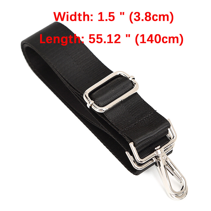 Correa de repuesto para bolso de hombro de 80-140CM para maletín, bolsos de hombro tipo bandolera para hombre, correa ajustable, accesorios para bolso negro para mujer