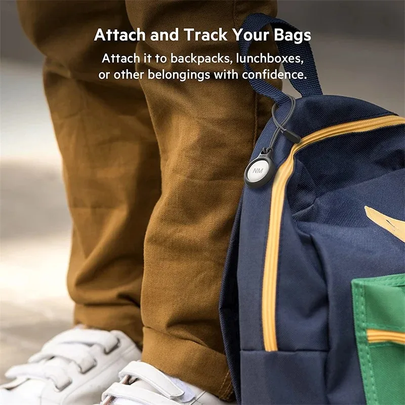 สําหรับ Apple Airtags Locator พร้อมสายคล้องป้องกัน Anti-Lost พวงกุญแจสําหรับ Airtag ผู้ถือ Tracker คีย์กระเป๋ากระเป๋าเดินทาง