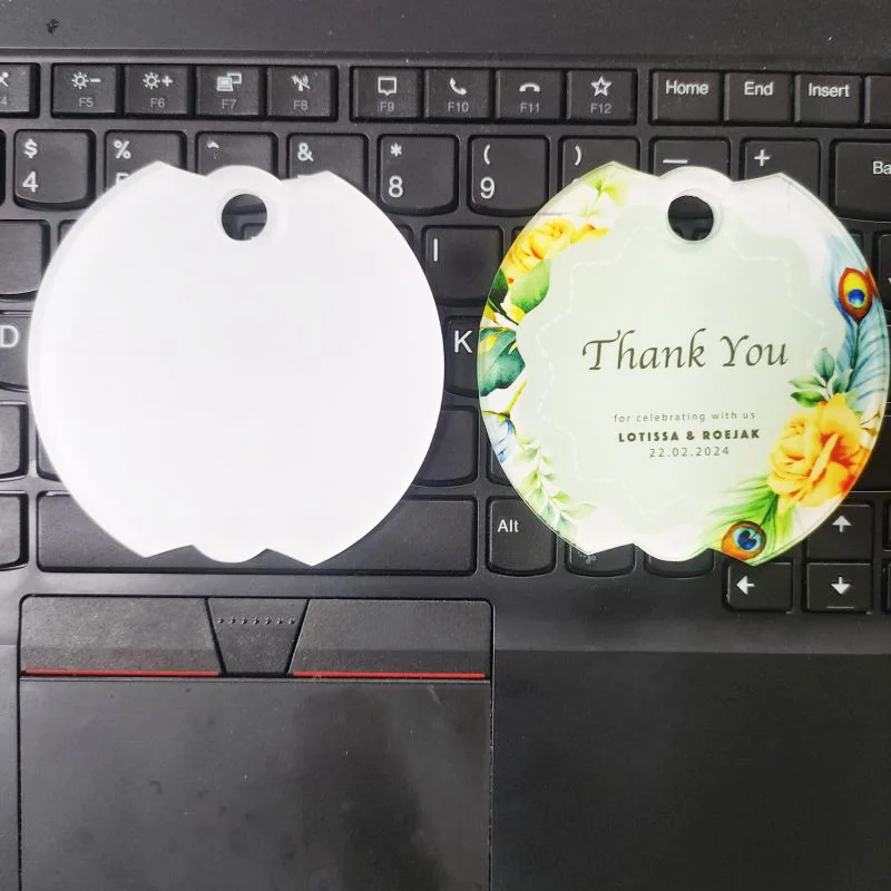 10pcs/Lot New Acrylic Sublimation Name Plates for 40oz Tumbler Lid Topper Custom Tumbler Name Tag