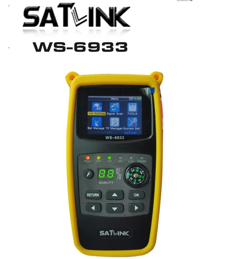 Цифровой спутниковый эхолот Satlink стандарта FTA CKU Band WS6933 vs GT MEDIA V8 Finder 2