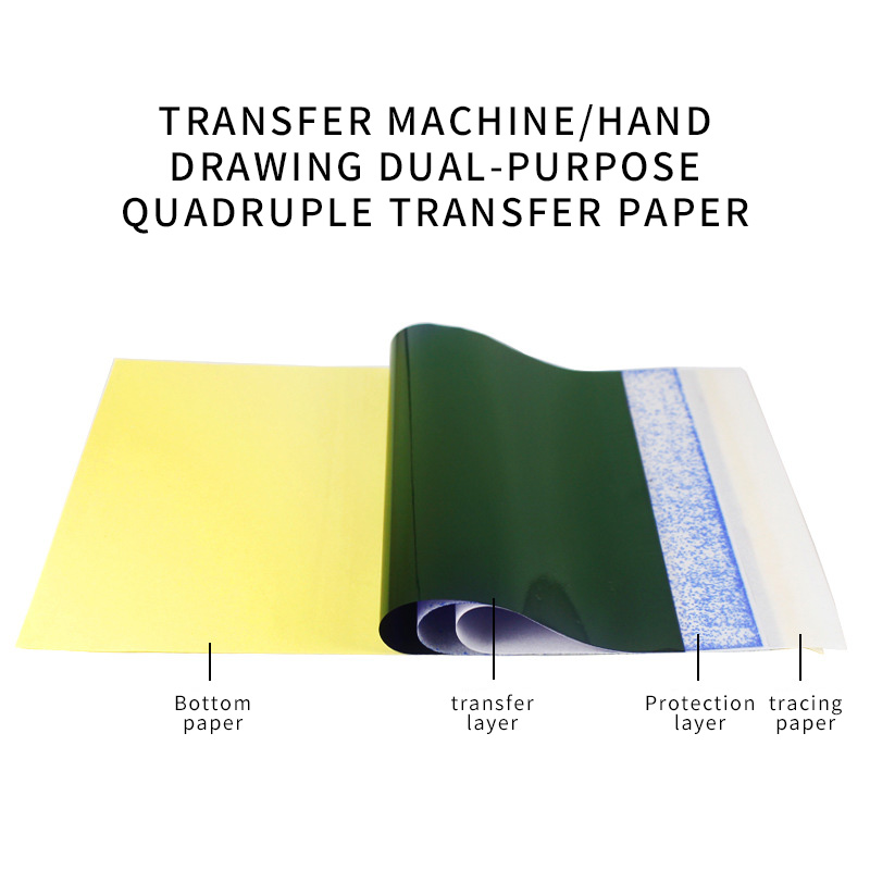 10/15/100 個タトゥー転写紙転写ステンシル紙タトゥーコピー機 4 層 A4 サイズツール彫師タトゥー用品