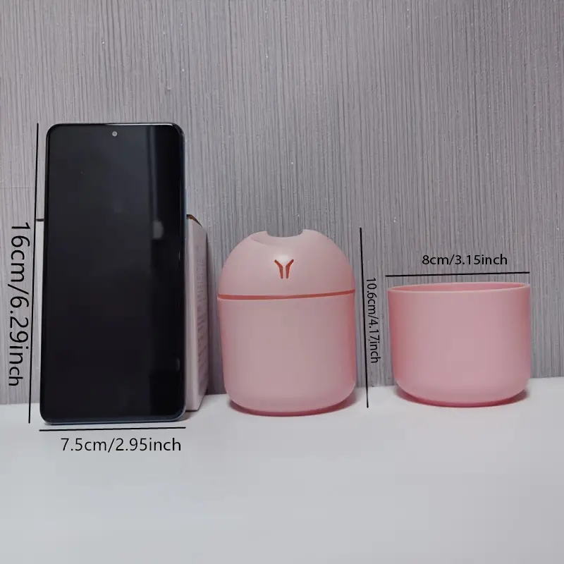 1pc portátil 250ml mini copo spray névoa umidificador duplo molhado aroma difusor de óleo essencial carro usb umidificador de ar
