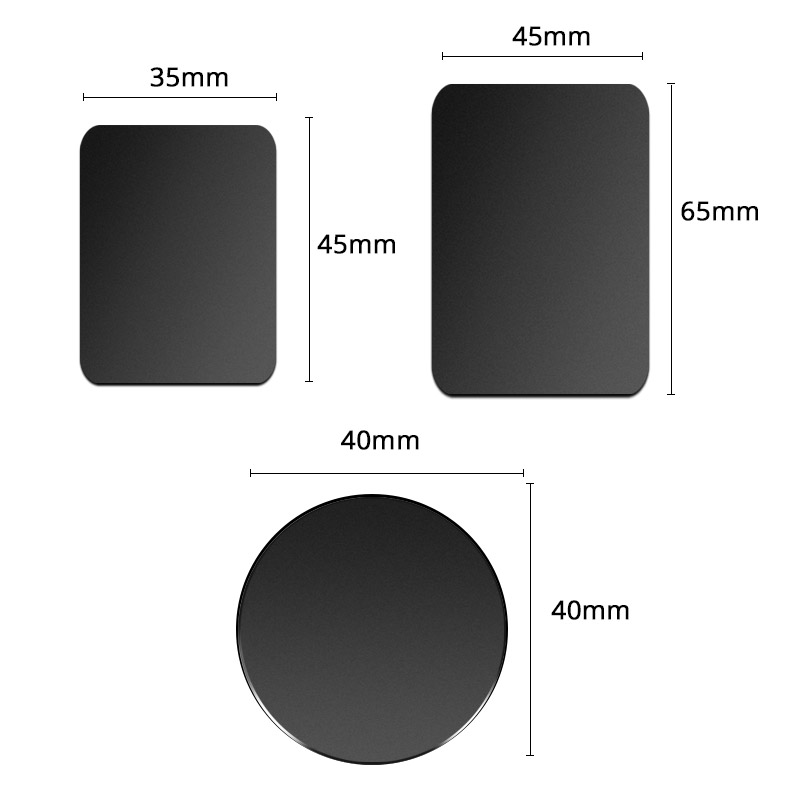 10PCS Thin Metal Plate Disk For Magnetic Car Phone Holder Iron Sheet Sticker Disk For Magnet Tablet Desk Phone Car Stand Mount