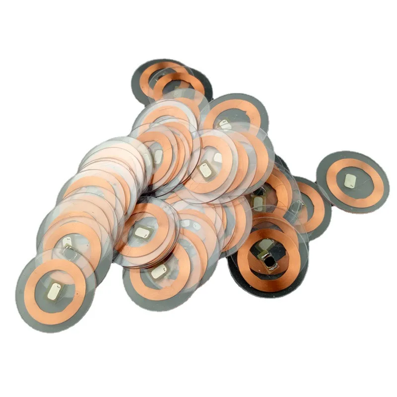 10Pcs/Lot 125Khz EM4100 TK4100 Chip Transparent Coin ID Card  RFID 25MM for Access Control