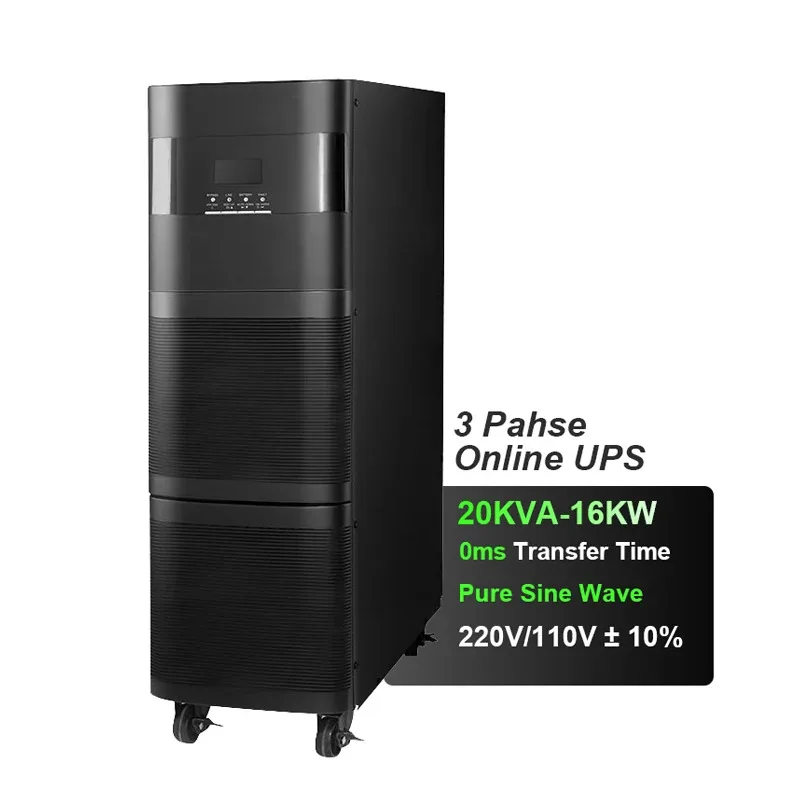 High Frequency Double Conversion Pure Sine Wave Online 10kva 15kva 20kva Ups For Each Lab And Server Simulated Sine Wave