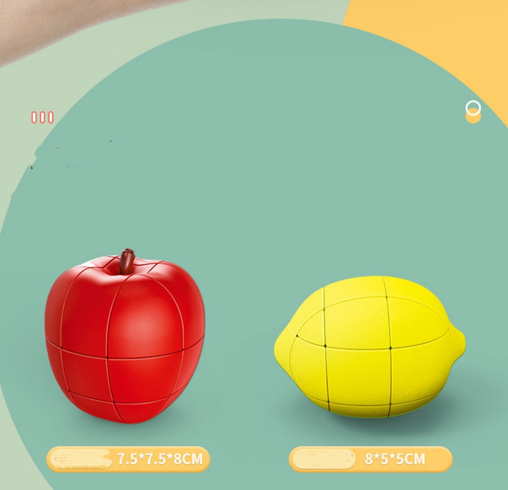 FanXin Fruit 3x3x3 Magic Cube Apple Banana Lemon Развивающие 3x3 профессиональные скоростные кубики игрушки для детей Логические