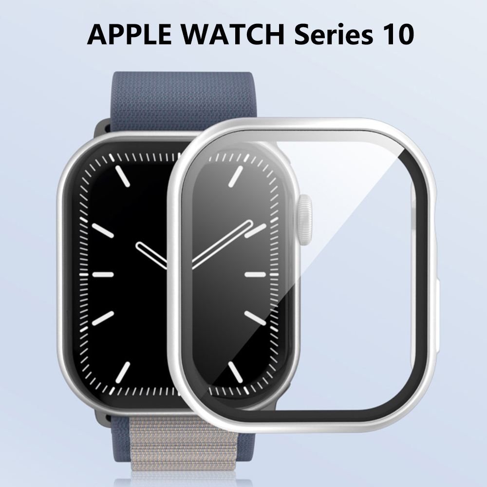 Vetro temperato + copertura per Apple Watch 10 42mm 46mm Custodia protettiva per schermo paraurti rigida opaca per PC iWatch serie 10 42/46 Accessori