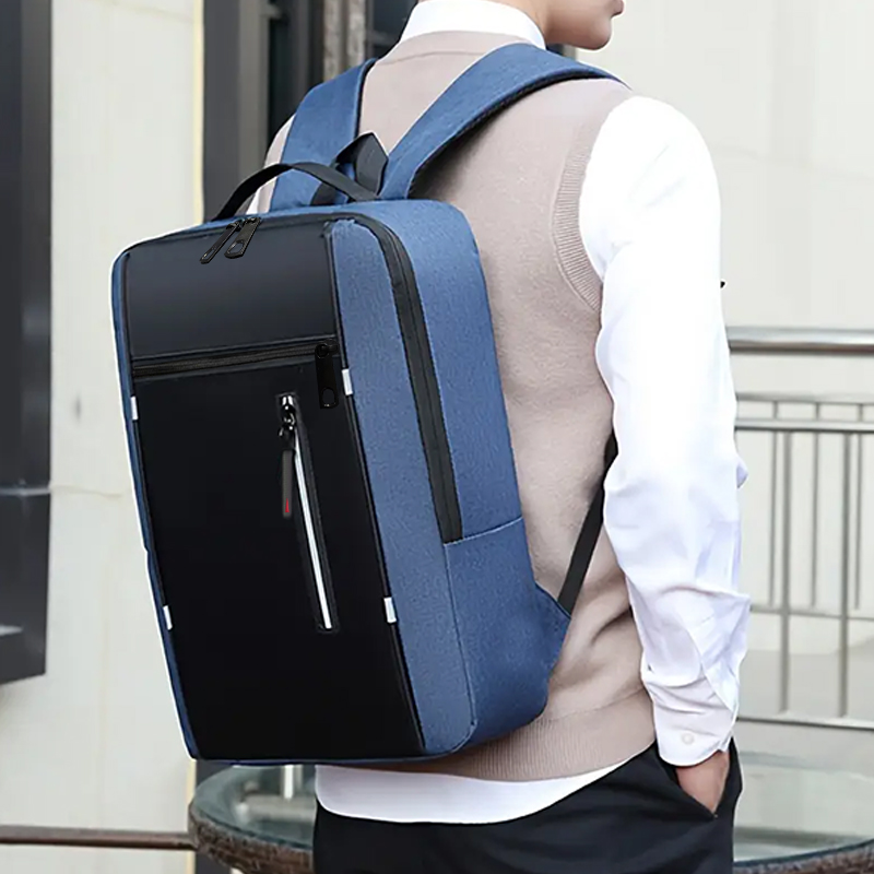 Mochila para ordenador portátil de negocios a la moda, bolso para ordenador a prueba de golpes de gran capacidad, bolso de hombro informal para viaje y oficina para el trabajo