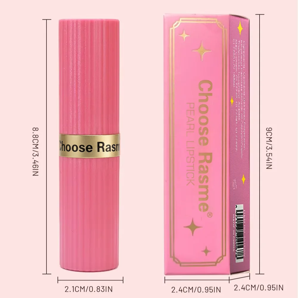 Pearlescent Pink Glitter กํามะหยี่ลิปสติก METALLIC กันน้ํา Long Lasting Matte Shimmer เพชรลิปสติกผู้หญิงแต่งหน้าเครื่องสําอาง