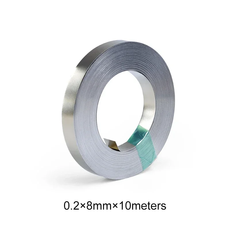 10 m/Rolle 18650 Li-Ionen-Akku, vernickelter Streifenverbinder, 0,1 mm, 0,12 mm, 0,15 mm, 0,2 mm Batterieanschluss, Punktschweißgerät, Stahlgürtel