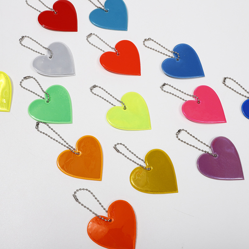 キーホルダー,ハート型,反射型,PVC,見えない,アクセサリー,子供用,女性用