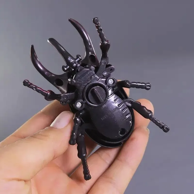 3 個ゼンマイカブトムシクリエイティブいたずらアニメーション昆虫モデルスカラベカブトムシ子供のバトルゼンマイおもちゃ