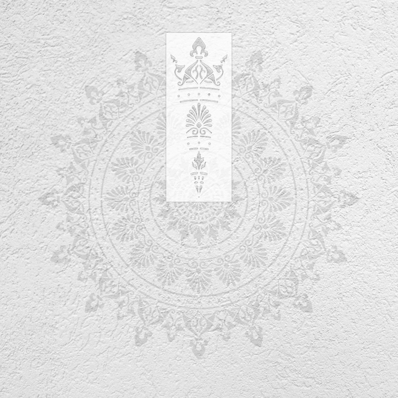 150 cm – 230 cm Wandschablone für Gips, Dekor, Vorlage, Möbelhersteller, Malerei, riesiges Mandala, riesige runde Blume, traditionell, S331