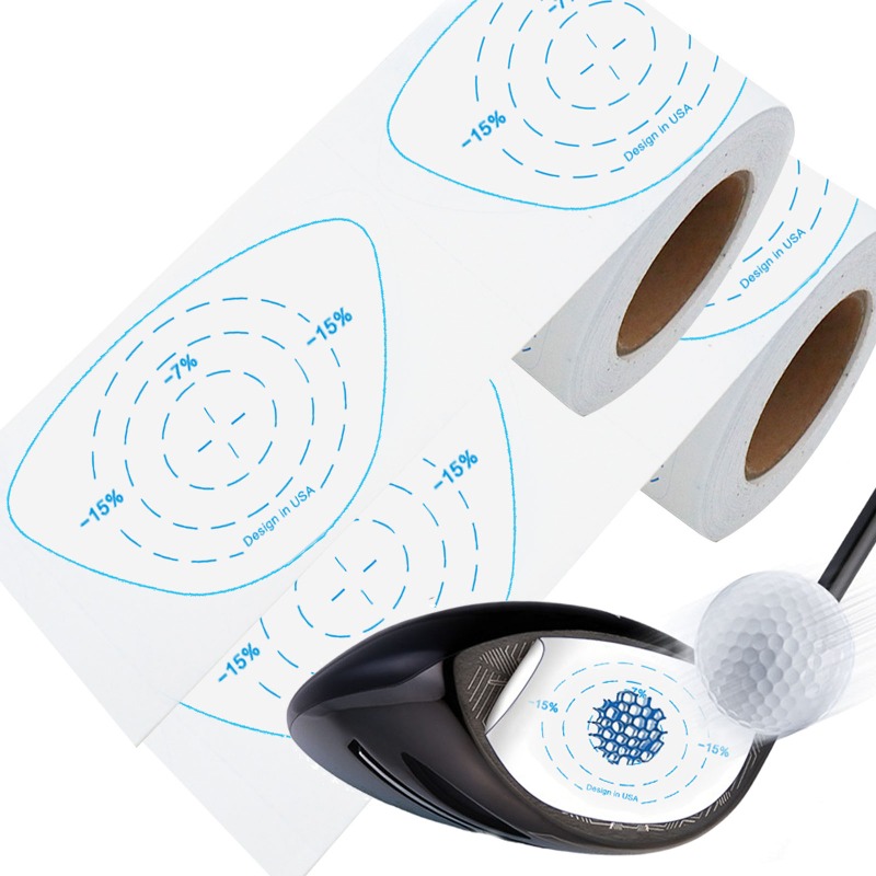 200 Cái/Cuộn Golf Va Đập Dán Miếng Dán Quá Khổ Gỗ Nhãn Lăn Bóng Đánh Đầu Ghi Hình Cho Nam Nữ Thực Hành