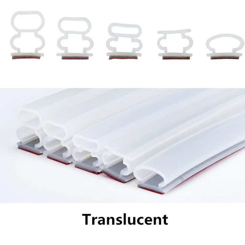 Clearance_6meter bande d'étanchéité en caoutchouc de Silicone Crash 10x6/8/10/12/15mm bande de string de porte insonorisée porte/fenêtre de sécurité scellée