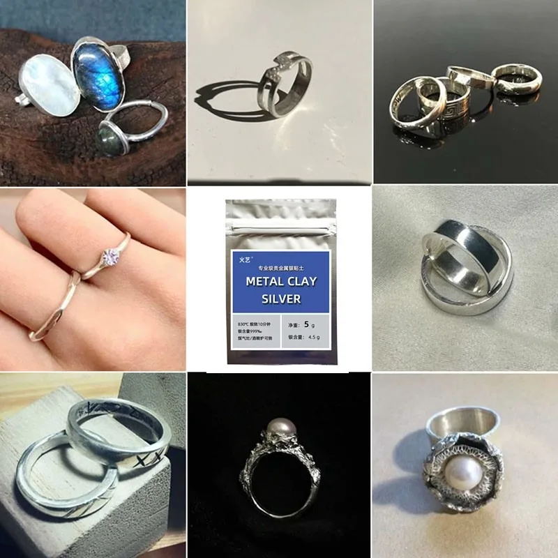 5 gr/paket Professionelle Qualität Metall Silber Ton DIY Kreative Paar Ring Geschenk Anhänger Silber Schmuck Handarbeit Machen Materialien