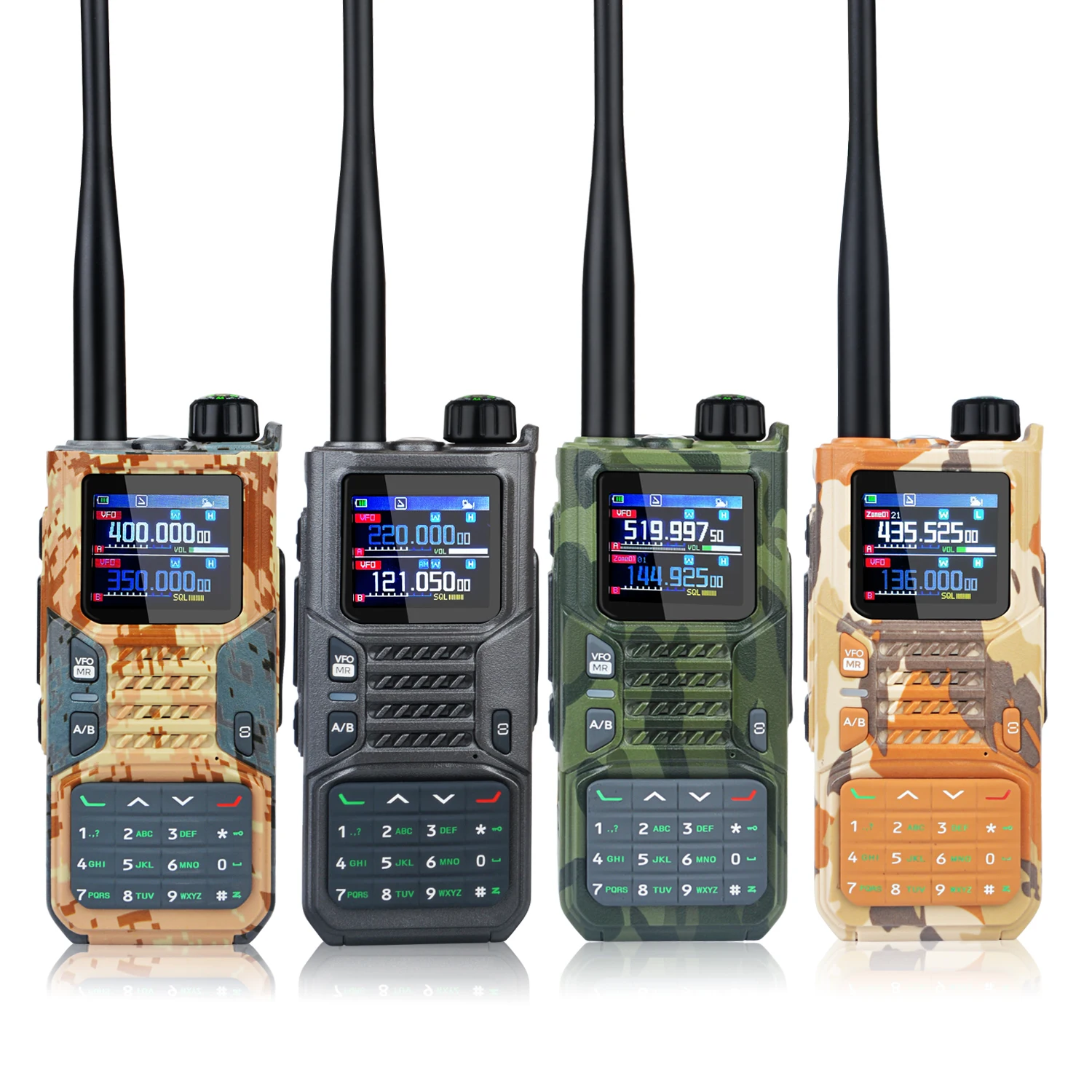 Baofeng RD-55 PRO 10W Multi-Band GPS APRS NoAA App Program Compass FM Outdoor Air Band Walkie Talkie W/ Suitcase Package