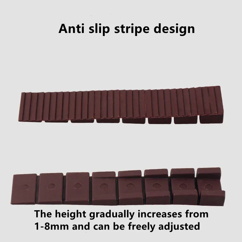 10 PCS พลาสติก Wedges Shims Leveling ตาราง Shims พรีเมี่ยมเฟอร์นิเจอร์ Levelers Shim Wedges สําหรับประตูตู้ใหม่