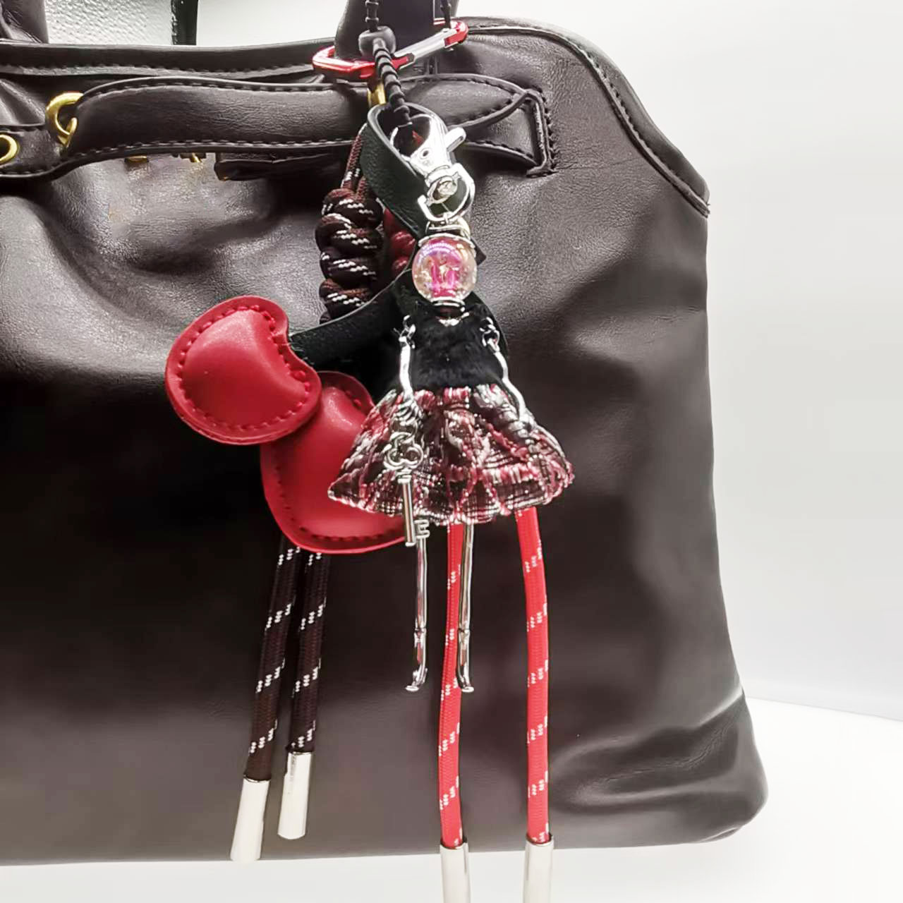 Ita сумка аксессуары сумка подвески вишневый черный кот кулон для сумки Dior женская сумка кошелек брелок мужской рюкзак украшение цепочка