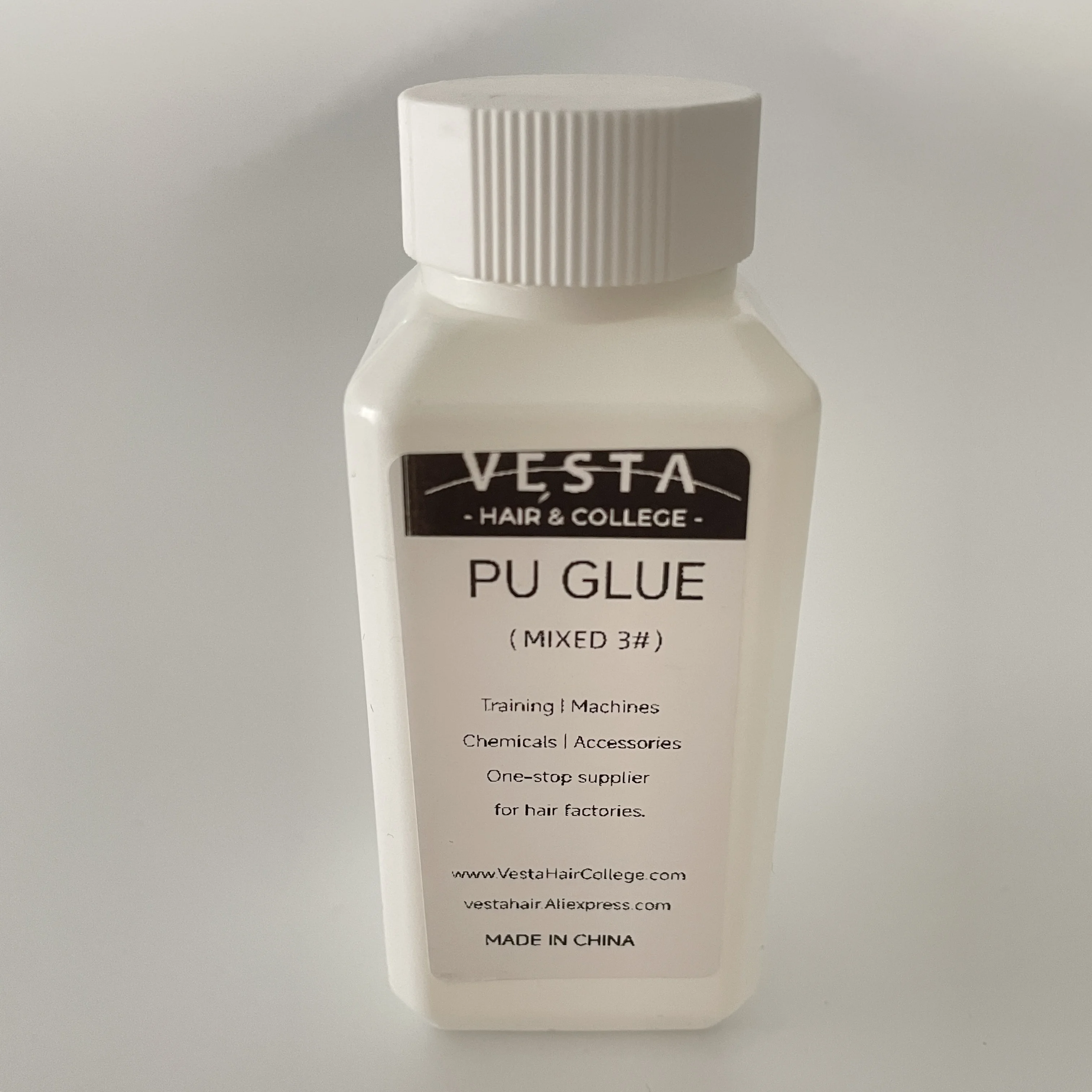 Mini botella de pegamento de Pu mezclado listo para hacer cinta, extensión de cabello, Topper de tupé