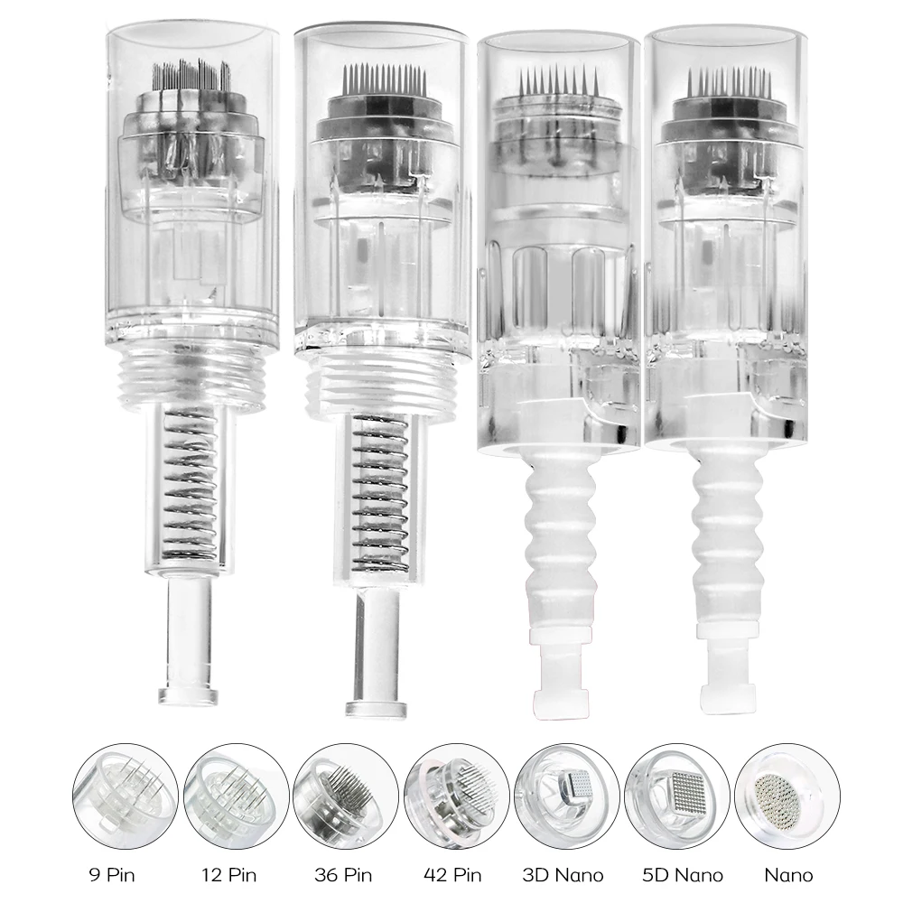 5/10 szt. Wkładów Nano do Pen Dr. imp, Końcówki Microneedle, Końcówki Bayonet/Screw, Mikroigły do Derma Pen, Microneedling Dermapen