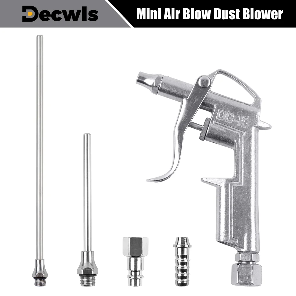 Mini pistola de aire comprimido DG-10, conector rápido tipo UE/JP, herramienta neumática portátil, limpiador de suciedad, compresor, soplador de polvo con gatillo, para limpieza de motores de automóviles.