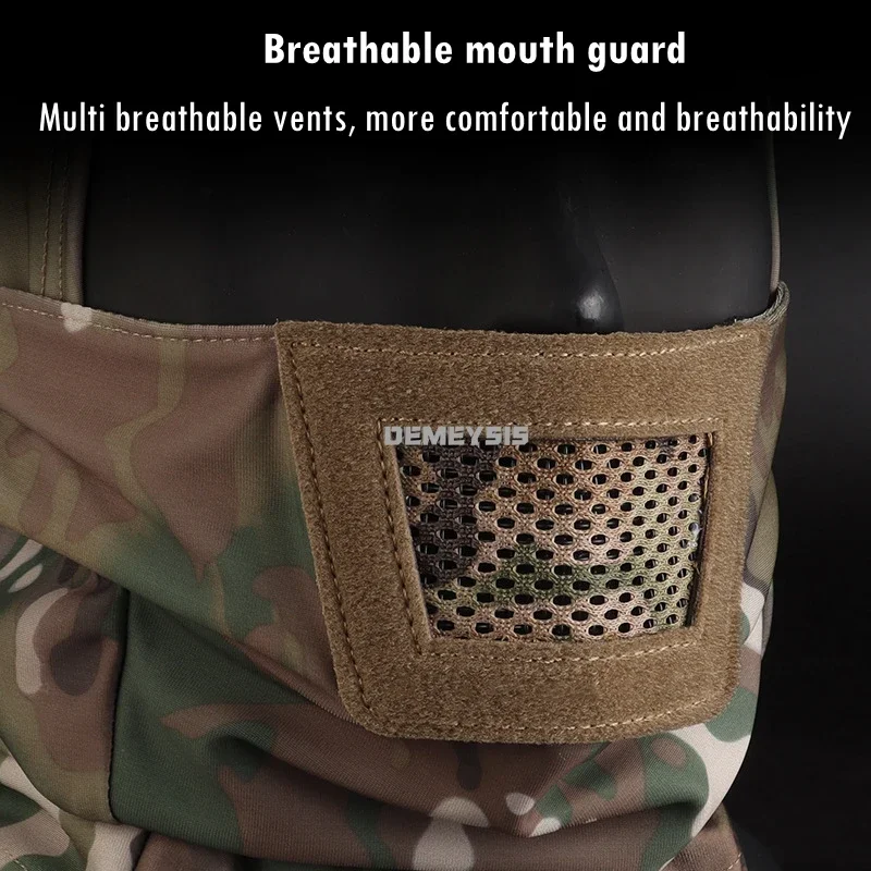Taktische Sturmhaube, Kopfbedeckung, atmungsaktives Netz, Vollgesichts-Kopfbedeckung, Maskenabdeckung, Zahnräder für die Jagd, Paintball, Airsoft, Outdoor-Aktivitäten