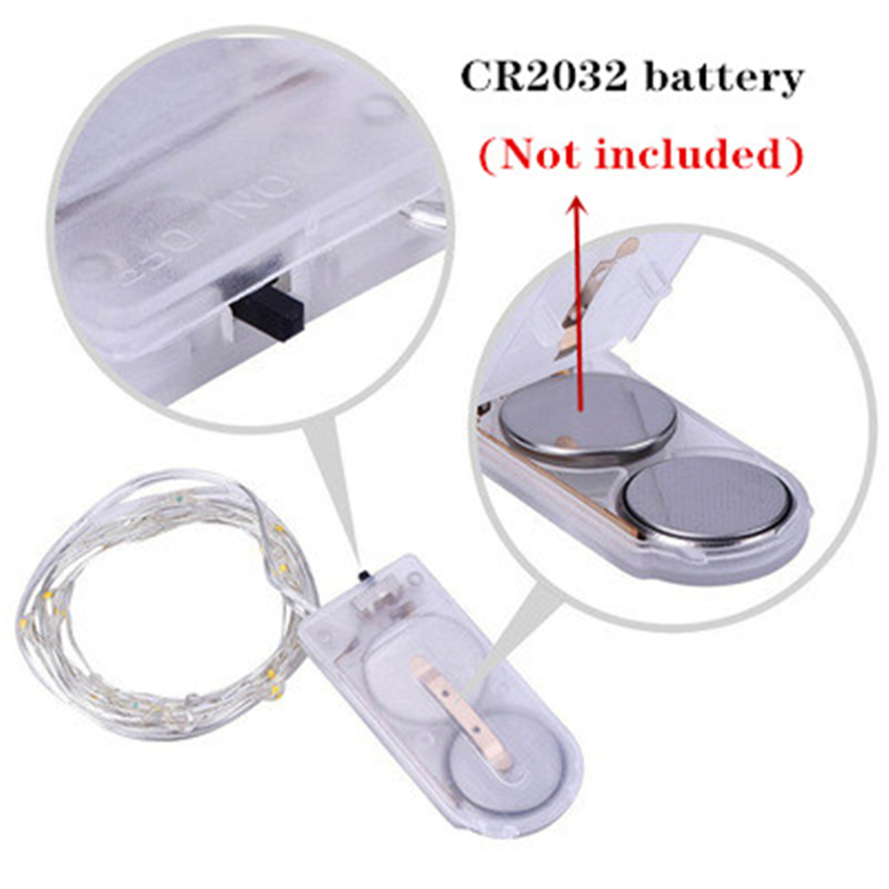 Светодиодная гирлянда с медным проводом, 1 м, 2 м