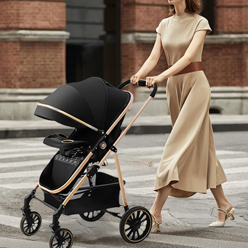 3 1 luxury stroller for baby, new, Portable, Travelling, foldable, aluminum frame, newborn