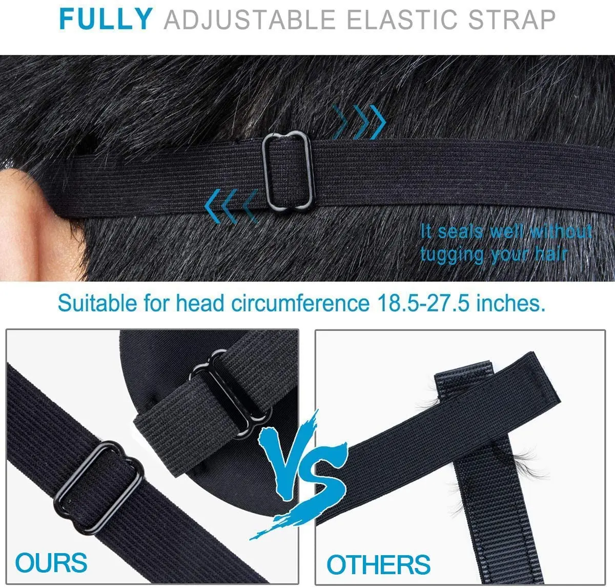Máscara de sono atualizada com contorno 3D Máscara de olho blackout para dormir com alça ajustável Soft Night Blindfold Eye Shades para cochilos