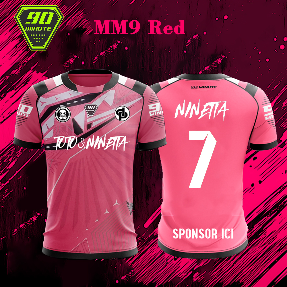 ¡Novedad! Camisetas deportivas de verano de 90 minutos MM9 para hombre, uniformes de fútbol de lado cinco, transpirables de secado rápido, Maillot personalizado Jul