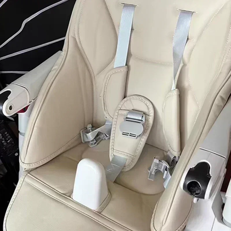 Esszimmerstuhlbezug, PU-Leder, Baby-Esszimmerstuhlbezug, weicher, multifunktionaler Sitzbezug mit Polsterung, bequem für Kinder