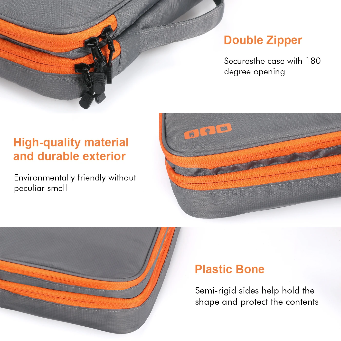 Clearance_Accessori elettronici portatili Custodia da viaggio, Borsa per organizer per cavi Borsa per trasporto gadget per iPad, cavi, alimentazione, unità flash USB