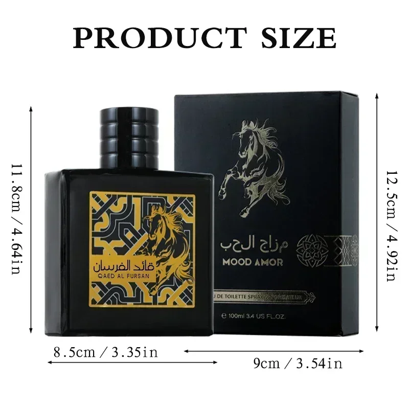 90ml คุณภาพสูงคํา Qaed Al Fursan สําหรับชาย Eau De Body สเปรย์น้ําหอมกลิ่นหอมยาวนาน Charm ฟีโรโมน