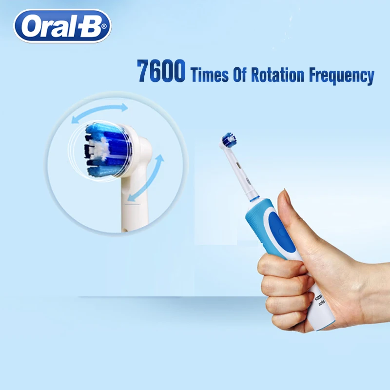 Oral B Bàn Chải Đánh Răng Điện D12 Quay Sức Sống Thông Minh Răng Bàn Chải Cảm Ứng Sạc Thay Thế Đầu Bàn Chải Khác 4 Nạp Lại + Tặng Kèm Hộp