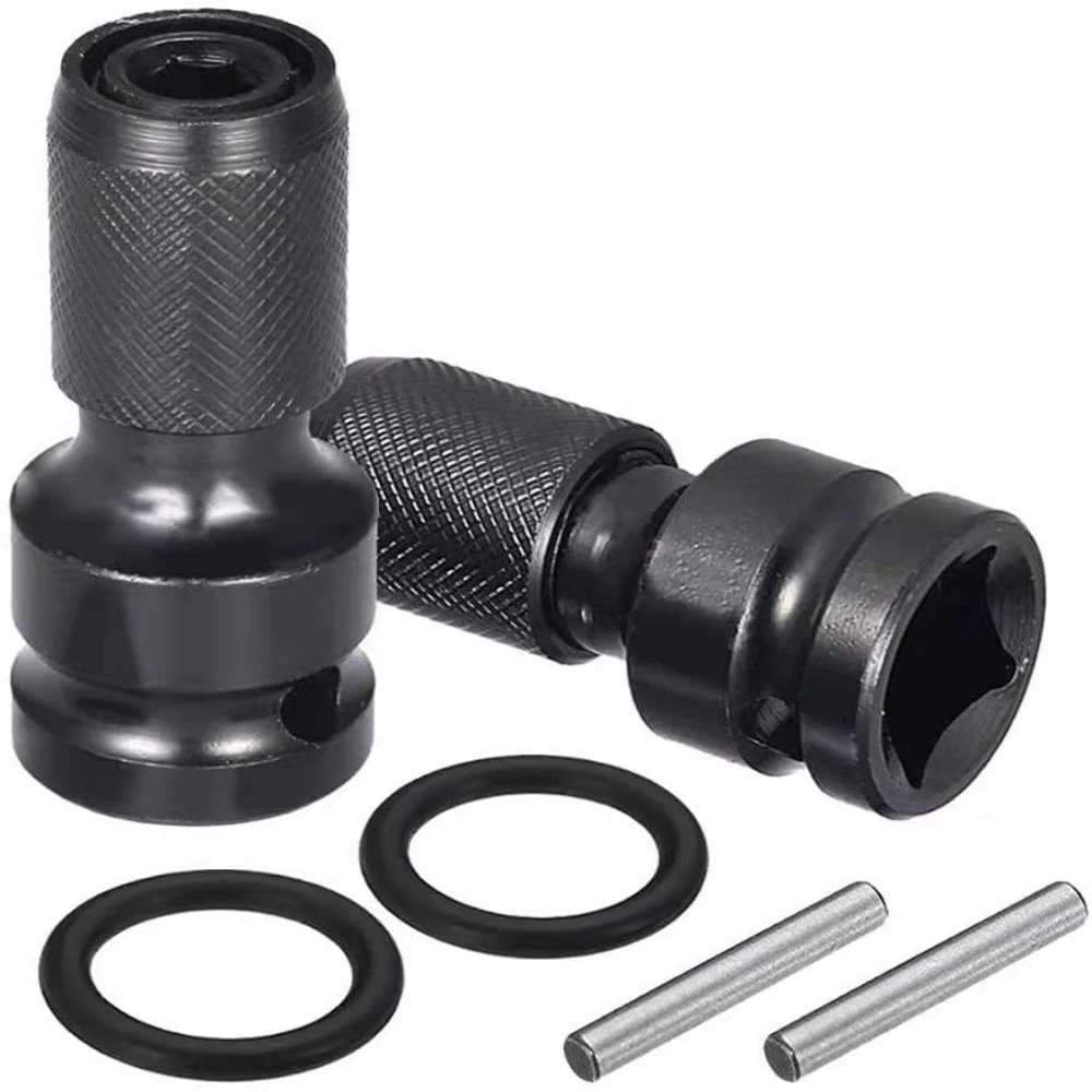 Adattatore per avvitatore a percussione da 1/2 "a 1/4" HEX Convertitore presa a cambio rapido Strumento a cricchetto Manicotto di trasmissione Femmina Femmina A sgancio rapido