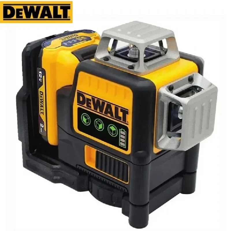 DEWALT DW089LG nivel láser 12 líneas 3x360 grados láser de haz verde Horizontal Vertical para medidor uso al aire libre batería de iones de litio de 12V