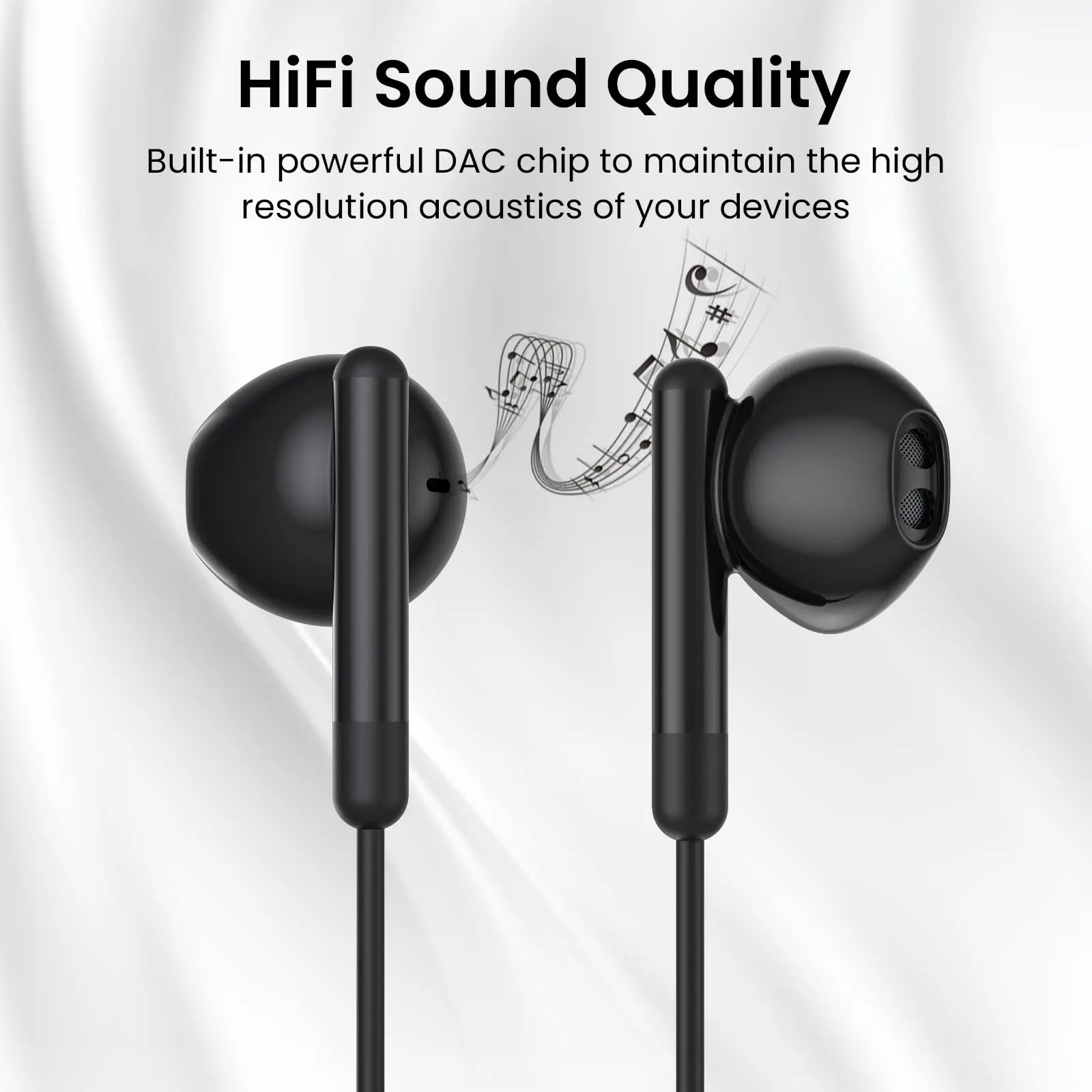 Para Galaxy S24 Ultra tipo C auriculares con cable con micrófono DAC Chip 3,5mm auricular S23 S22 S21 + Ultra note 20 10 Accesorios