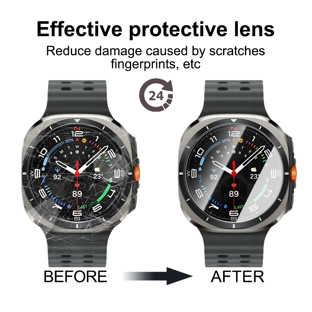 Screen Protector For Samsung Galaxy Watch Ultra 47mm Tempered Glass  Protective Film For Samsung Watch 7 40 44mm Protector Film