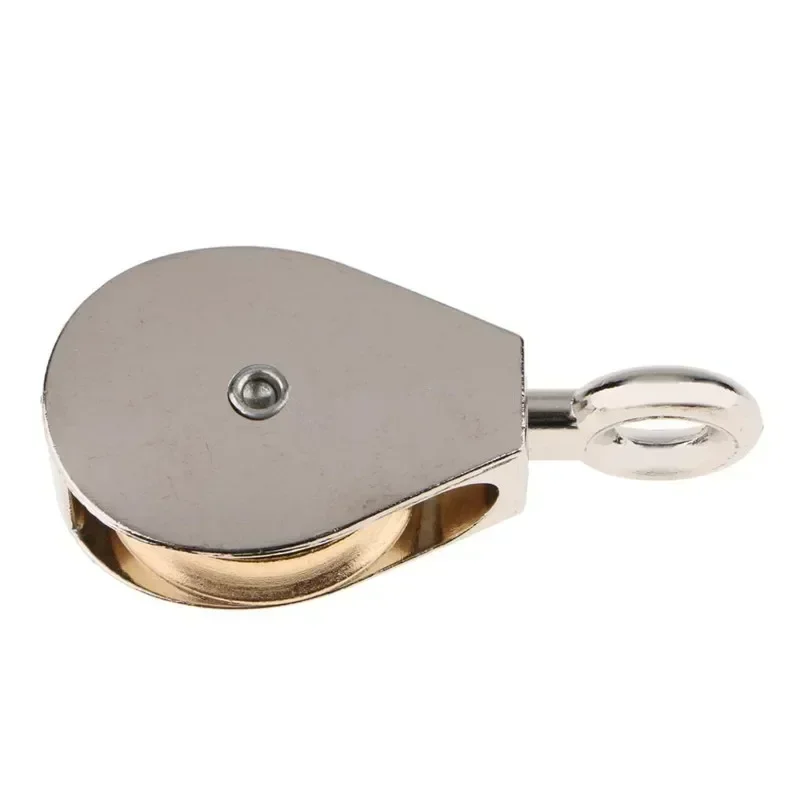 36/52/75 มม.โลหะมัดโลหะผสมสังกะสี FIXED Pulley Crown BLOCK และ Tackle ยกล้อ MINI SINGLE/Double Pulley สําหรับ DIY