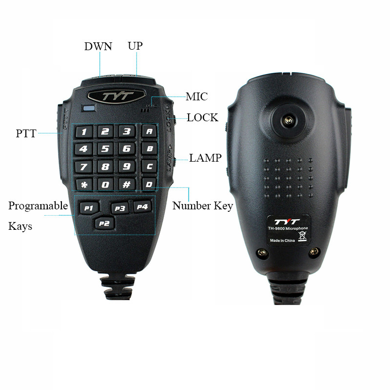 TYT TH-9800 PLUS Façades 50 W Bande Mobile Transcsec 26-33(10M)/47-54(6M)/136-174(2M) station de base autoradio, 400-480(70cm) MHz