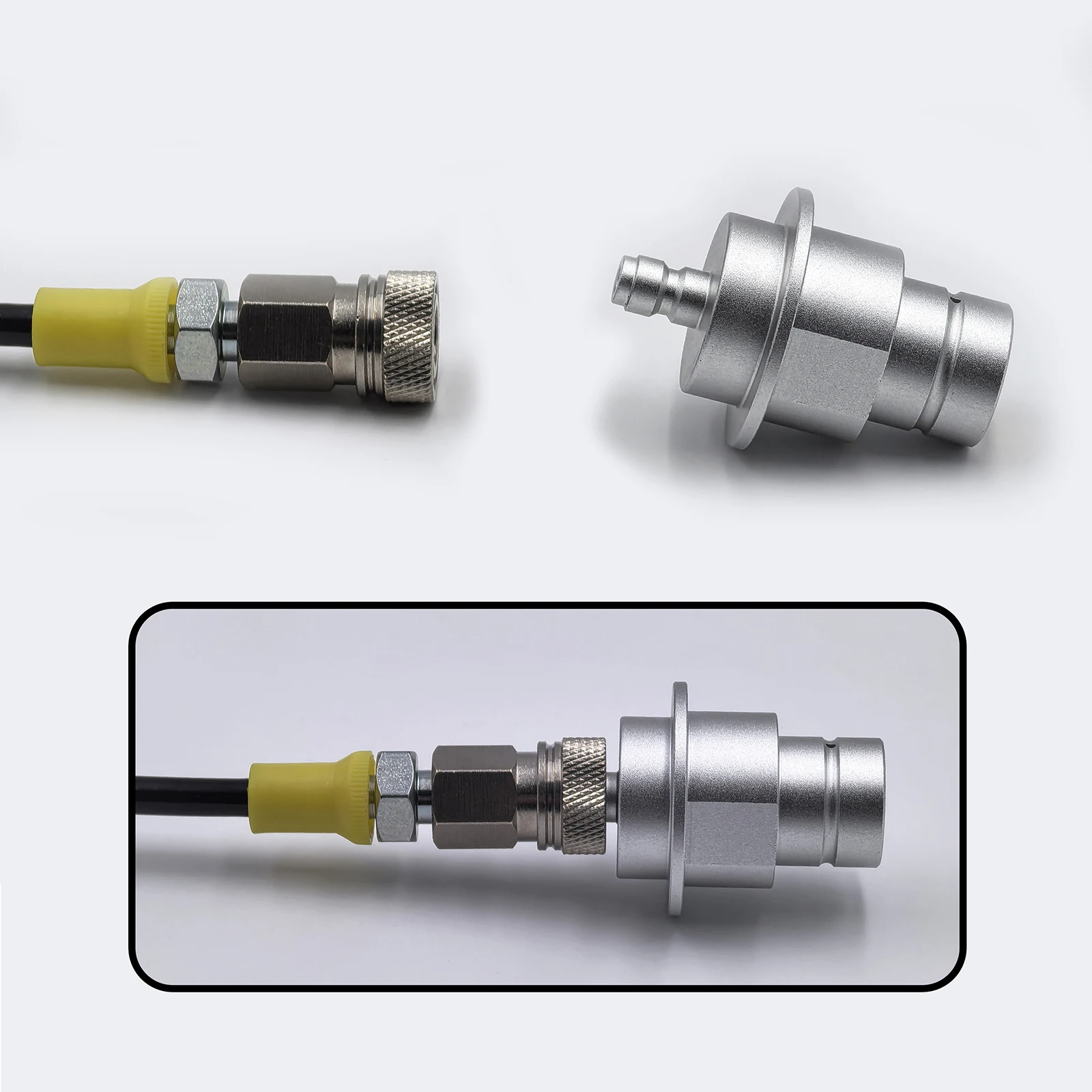 Terra DUO Art To CO2 Tank Cylinder Adapter Kit Soda Water Maker Accessories with Quick Disconnect Connector W21.8-14 G3/4 CGA320
