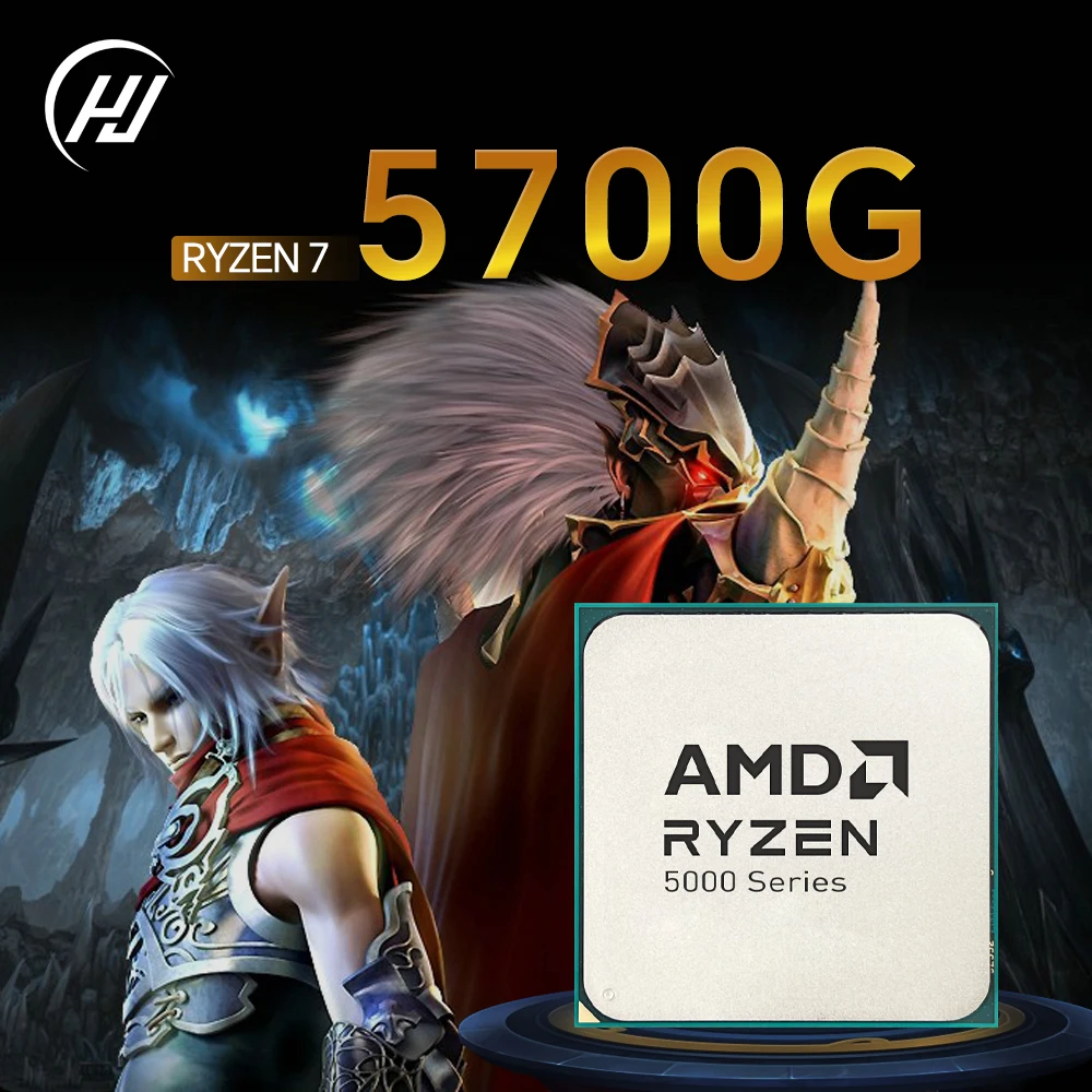 【Brand+】AMD RYZEN 7 5700G CPU 100% Brand New 5700G Processor Desktop PC Gamer 4.6GHz 8-Core 16-Thread Vega 8 Graphics Card